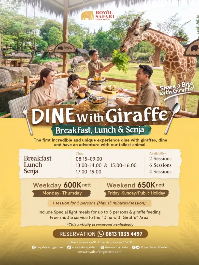 Dine With Giraffe Experience