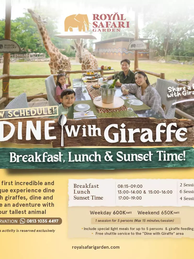 Get a Special Offer for Our Dine with Giraffe Experience