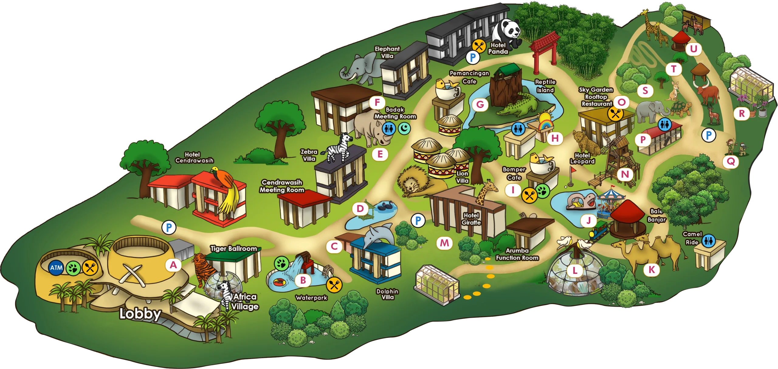 Royal Safari Garden - Hotel Plan
